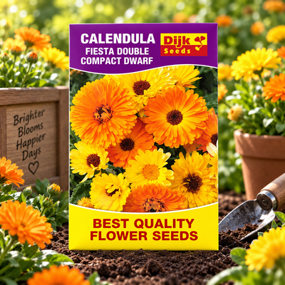 Calendula Fiesta Double Compact Dwarf