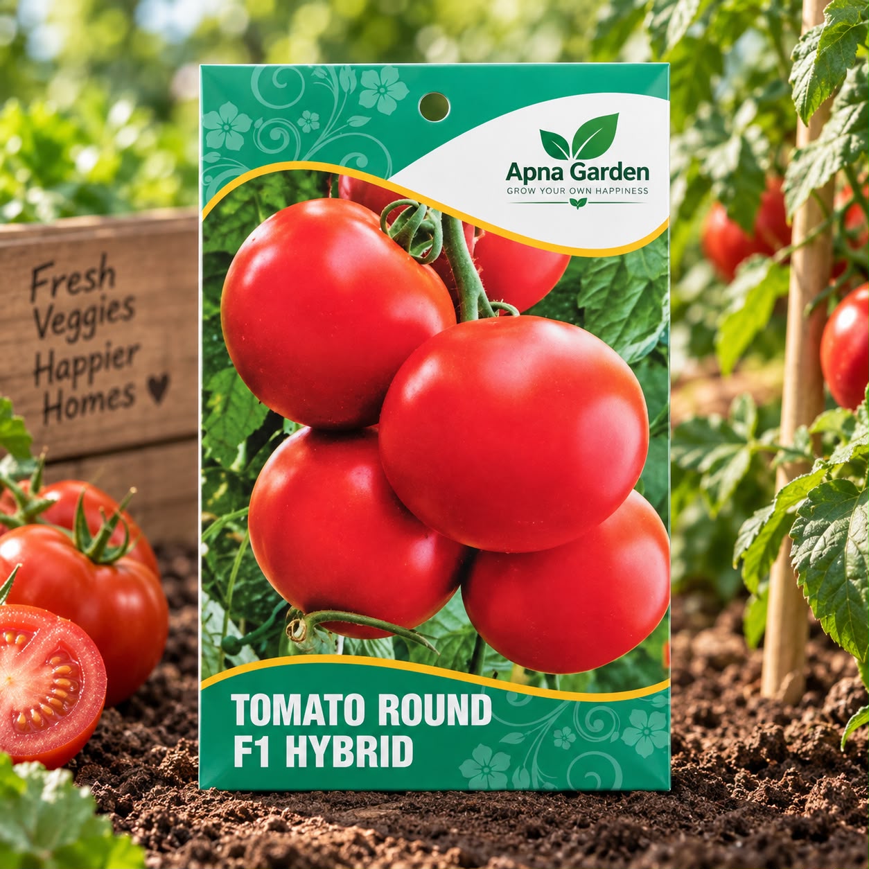Tomato (Round) F1-Hybrid Seeds