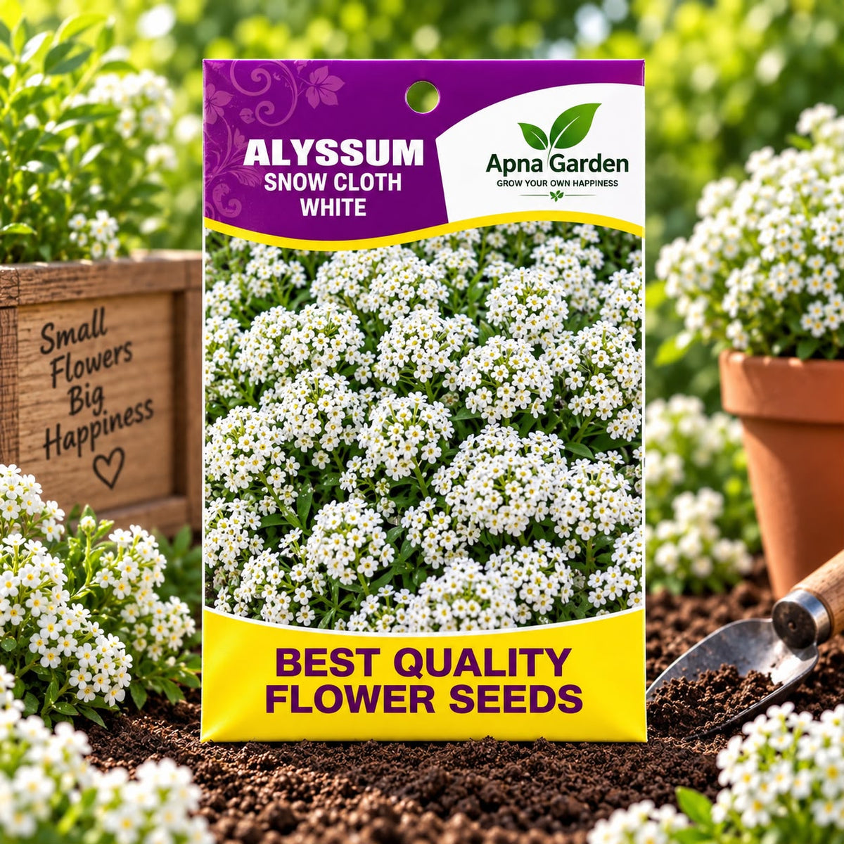 Alyssum Snow Cloth White Flower Seeds
